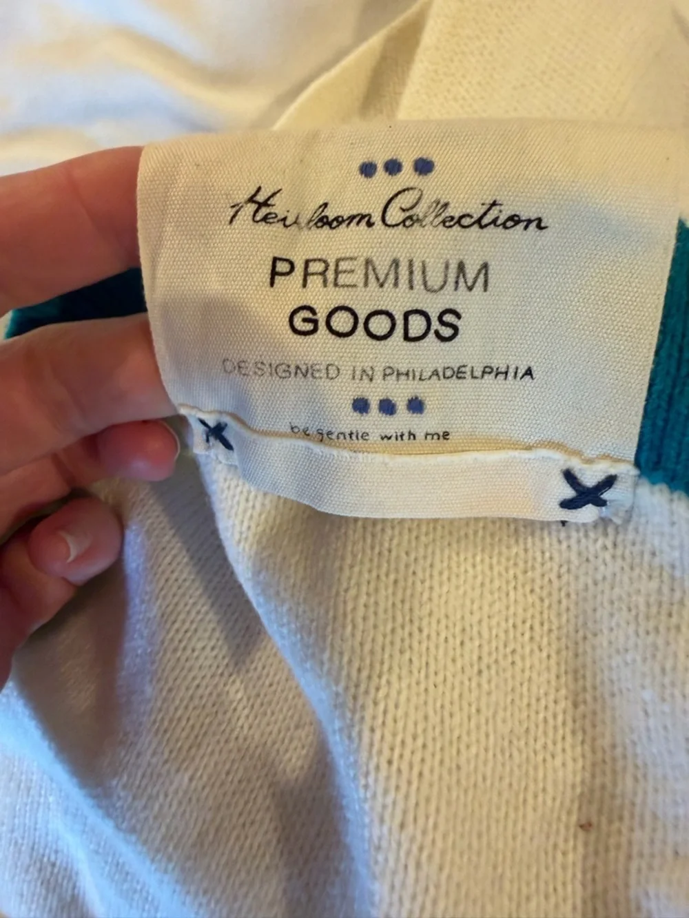 NWT Free People Into The Blue Stripe Cropped Cream Sweater Women’s Medium